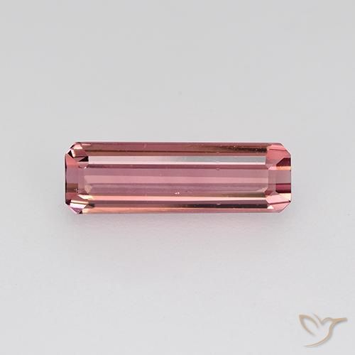 1.31ct Natural Intense Pink Tourmaline, Emerald Cut, VVS