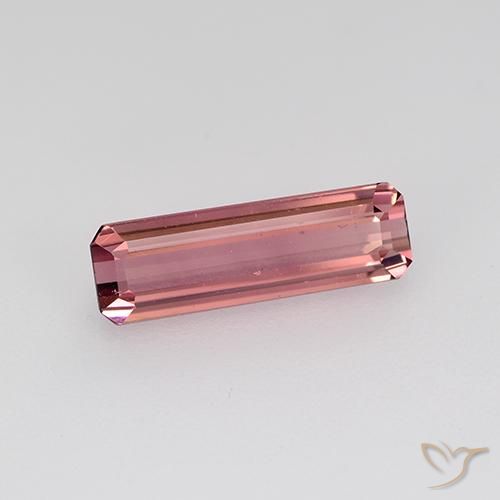 1.31 ct Pink Tourmaline Stone, Natural Tourmaline in Octagon Step Cut Shape for Sale