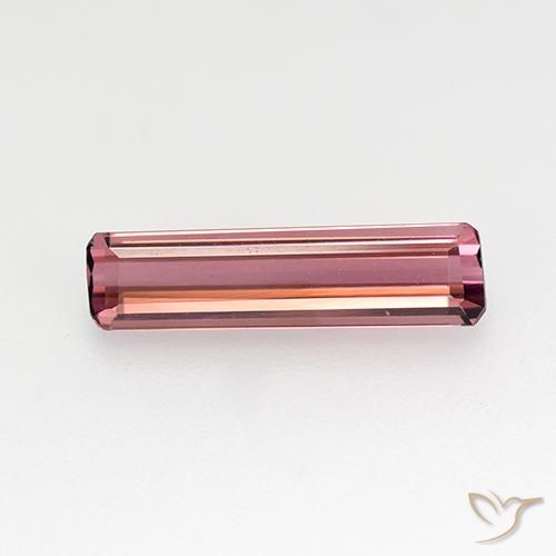 1.24ct Natural Medium Pink Tourmaline, Emerald Cut, VVS