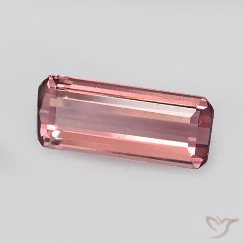 1.10 ct Pink Tourmaline Stone, Natural Tourmaline in Octagon Step Cut Shape for Sale