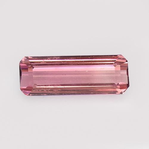 Intense Pink Turmalin Edelstein - 0.9ct Octagon Stufenschliff (ID: 518927)