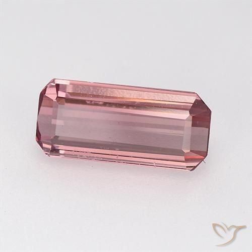 1.54 ct Pink Tourmaline Stone, Natural Tourmaline in Octagon Step Cut Shape for Sale