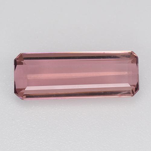 Rosewood Pink Tourmaline Gem - 1.7ct Octagon Step Cut (ID: 518937)