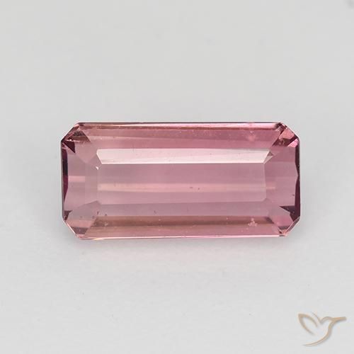 1.18ct Natural Intense Pink Tourmaline, Emerald Cut, VVS