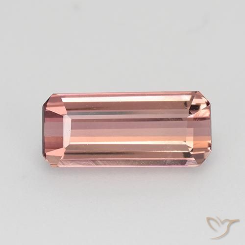 1.26ct Natural Medium Pink Tourmaline, Emerald Cut, VVS