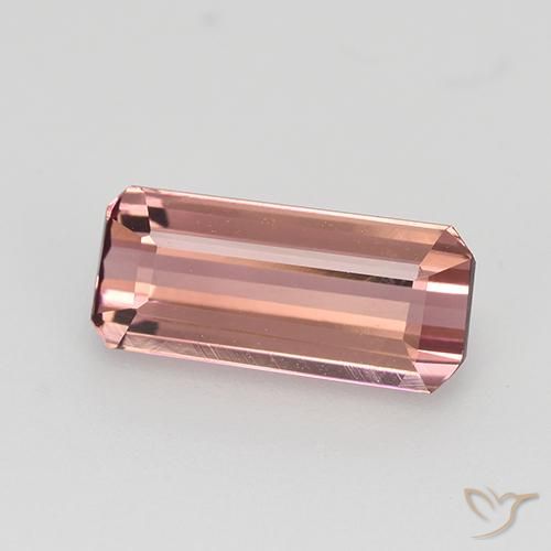 1.26 ct Pink Tourmaline Stone, Natural Tourmaline in Octagon Step Cut Shape for Sale