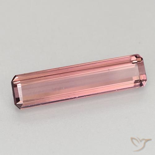 1.24 ct Pink Tourmaline Stone, Natural Tourmaline in Octagon Step Cut Shape for Sale