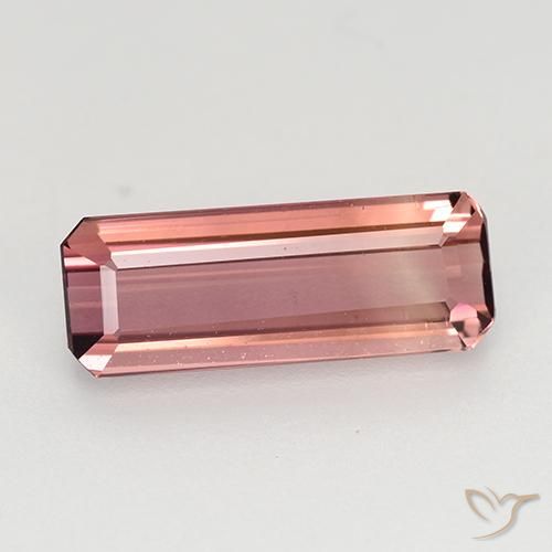 1.65ct Natural Deep Pink Tourmaline, Emerald Cut, VVS