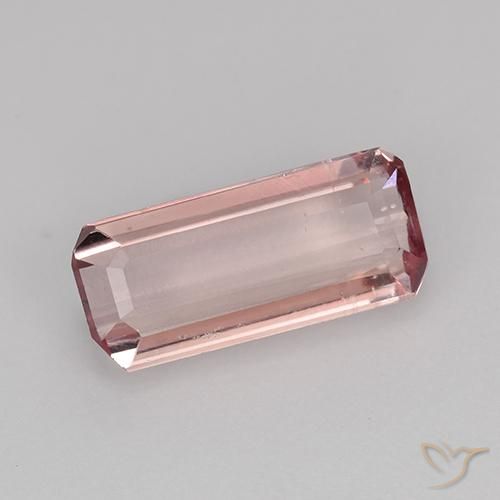 1.77ct Natural Light Candy Apple Red Tourmaline, Emerald Cut, VVS-VS