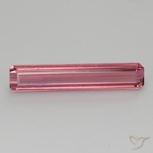 1.53ct Natural Reddish Pink Tourmaline, Emerald Cut, VVS-VS