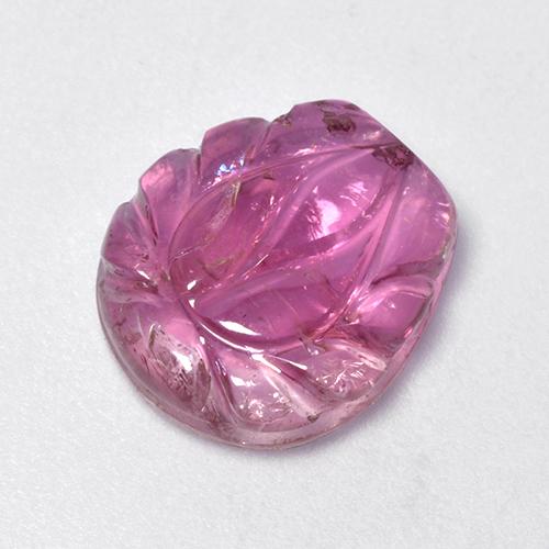 Medium Purple Tourmaline Gem - 4.3ct Carved Leaf (ID: 521266)