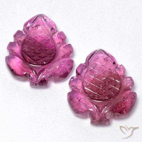 11.65 ct Loose Purple Tourmaline, 14.9 x 12.8 mm Carved From Mozambique, Photo A