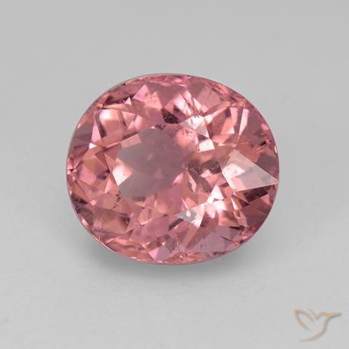 2.40 ct Pink Tourmaline Stone, Natural Tourmaline in Oval Facet Shape for Sale