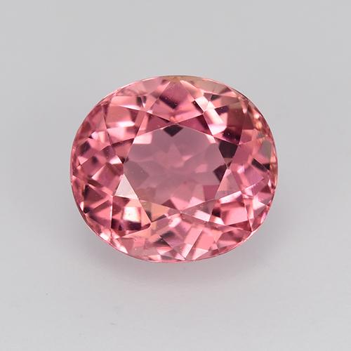 Deep Hot Pink Turmalin Edelstein - 2ct Oval facettiert (ID: 522573)