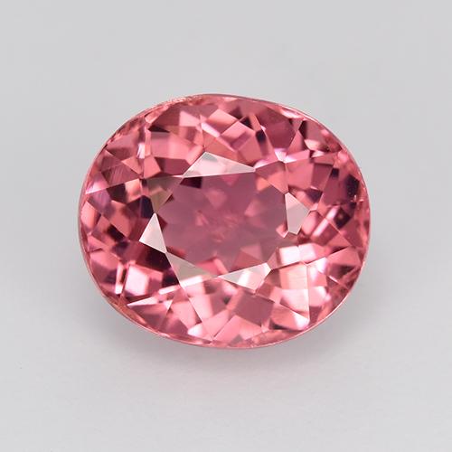 Rosado medio Turmalina Gema - 2.9ct Forma ovalada (ID: 522580)