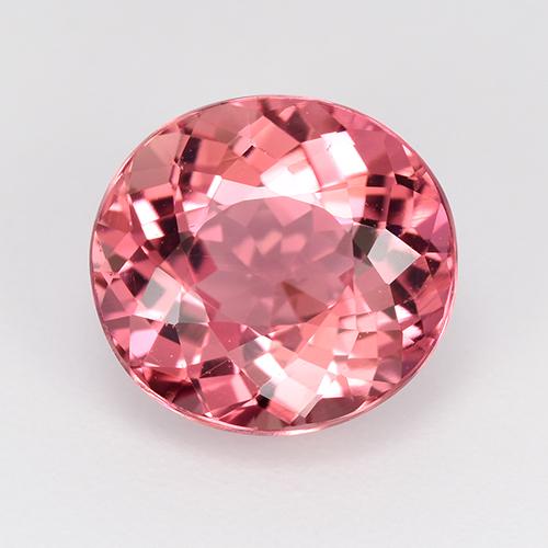 Rosado intenso Turmalina Gema - 2.9ct Corte Portuguesa en Forma Óvalo (ID: 522999)