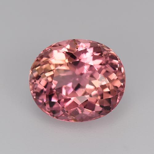 pink orange gemstone