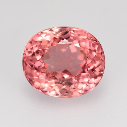 Dark Pink Турмалин Камень - 3.1ct Фасетный Овал (ID: 524114)
