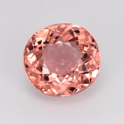 Красновато-розовый Турмалин Камень - 2.6ct Овальная Португальская Огранка (ID: 524117)