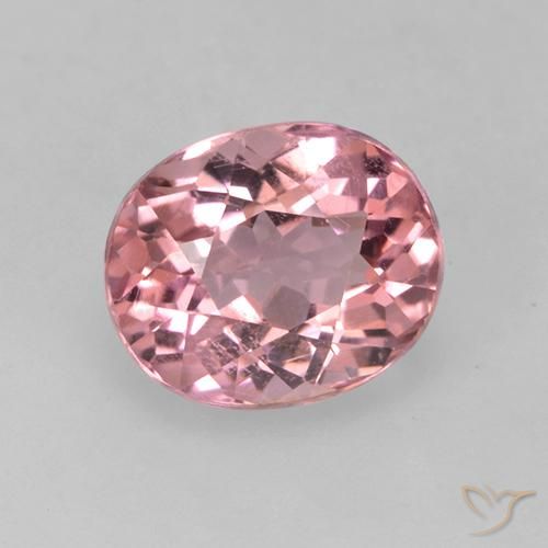 1.37ct Natural Bubblegum Pink Tourmaline, Oval, VS