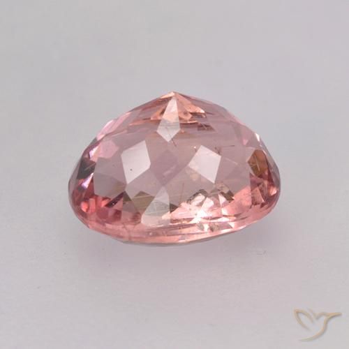 Tourmaline Gemstone in 8 x 6 mm (calibrated) Size for Sale, Tourmaline Stone in Orange Pink Color