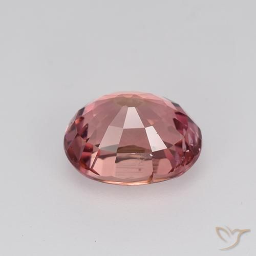 Tourmaline Gemstone in 7.6 x 6 mm Size for Sale, Tourmaline Stone in Rosewood Pink Color