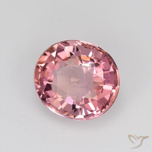 1.68 ct Pink Tourmaline Stone, Natural Tourmaline in Oval Facet Shape for Sale