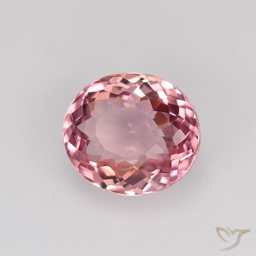 1.38 ct Pink Tourmaline Stone, Natural Tourmaline in Oval Facet Shape for Sale