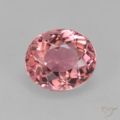 Bubblegum Pink Turmalin Edelstein - 1.5ct Oval facettiert (ID: 525275)