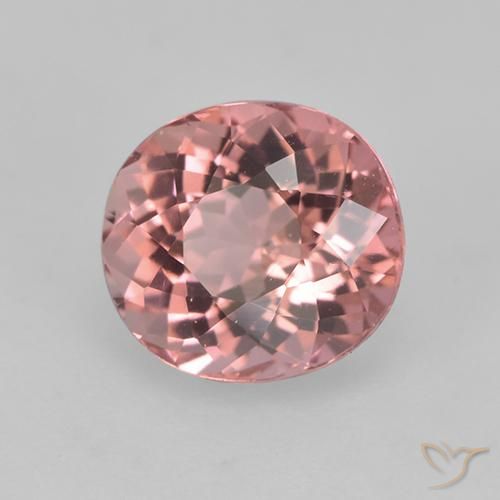 1.53 ct Pink Tourmaline Stone, Natural Tourmaline in Oval Facet Shape for Sale
