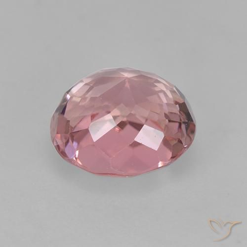 Tourmaline Gemstone in 7.3 x 6.7 mm Size for Sale, Tourmaline Stone in Light Pink Color