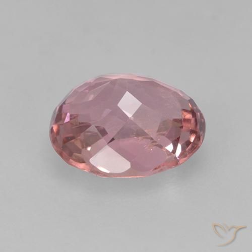 Tourmaline Gemstone in 7.7 x 6.8 mm Size for Sale, Tourmaline Stone in Light Hot Pink Color