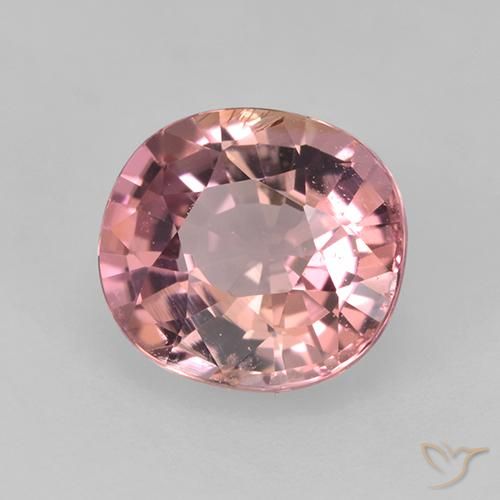 1.57 ct Pink Tourmaline Stone, Natural Tourmaline in Oval Facet Shape for Sale