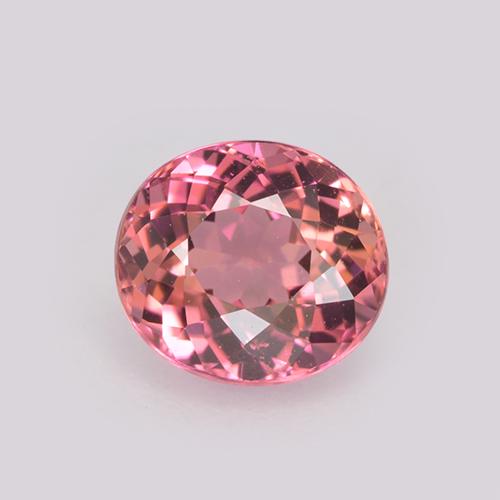 Deep Hot Pink Tourmaline Gem - 1.3ct Oval Facet (ID: 525345)