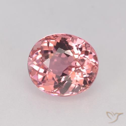 1.44ct Natural Bubblegum Pink Tourmaline, Oval, VVS-VS