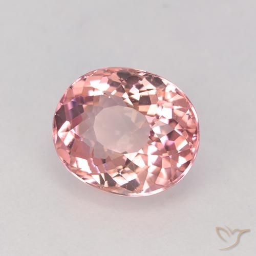 1.51 ct Pink Tourmaline Stone, Natural Tourmaline in Oval Facet Shape for Sale