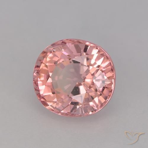 1.61 ct Pink Tourmaline Stone, Natural Tourmaline in Oval Facet Shape for Sale