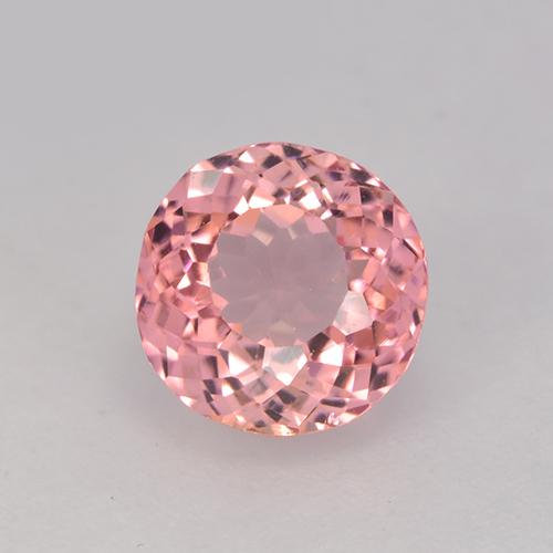 Light Hot Pink Turmalin Edelstein - 1.6ct Rund Facettenschliff (ID: 525356)