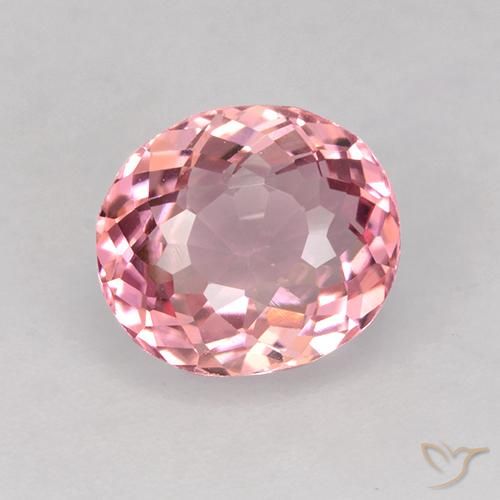 1.60ct Natural Bubblegum Pink Tourmaline, Oval, VVS-VS