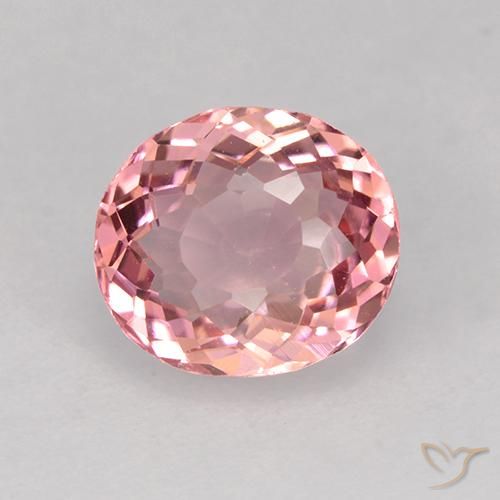 1.60 ct Pink Tourmaline Stone, Natural Tourmaline in Oval Facet Shape for Sale