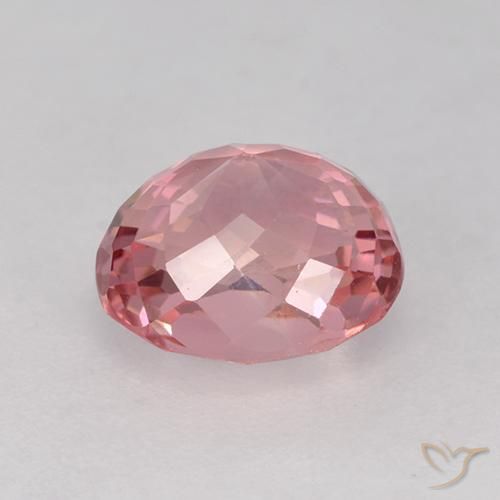 Tourmaline Gemstone in 7.5 x 6.6 mm Size for Sale, Tourmaline Stone in Bubblegum Pink Color