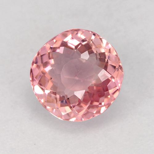 Light Hot Pink Tourmaline Gem - 1.5ct Round Facet (ID: 525362)