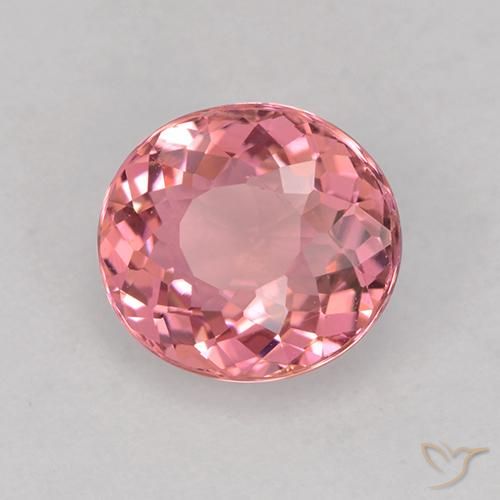 1.49 ct Pink Tourmaline Stone, Natural Tourmaline in Oval Facet Shape for Sale