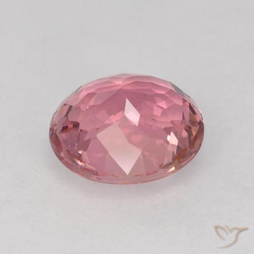 Tourmaline Gemstone in 7.6 x 6.9 mm Size for Sale, Tourmaline Stone in Hot Pink Tone Color