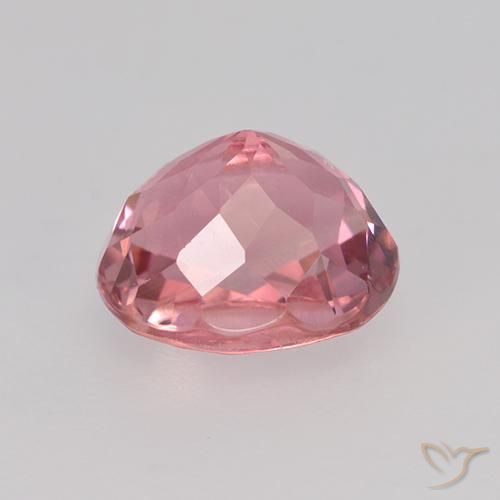 Tourmaline Gemstone in 7.2 x 6.4 mm Size for Sale, Tourmaline Stone in Medium Pink Color