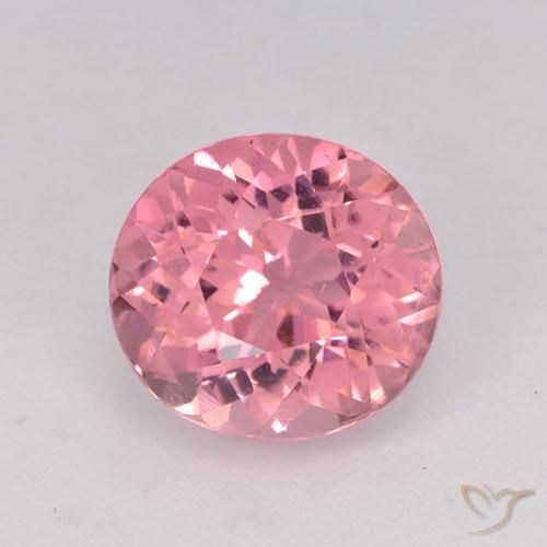 1.77 ct Loose Pink Tourmaline, 7.9 x 7.3 mm Oval Cut From Mozambique, Photo A