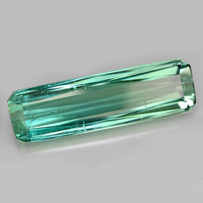 15.23 ct Green Tourmaline Stone, Natural Tourmaline in Octagon / Scissor Cut Shape for Sale