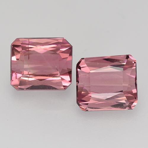 Purple Pink Tourmaline Gem - 1.5ct Octagon / Scissor Cut (ID: 528176)