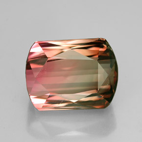 5.27 ct Multicolor Tourmaline Gemstone, Tourmaline Gem in Fancy Facet Shape for Sale.