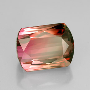 5.27 ct Multicolor Tourmaline Stone, Natural Tourmaline in Fancy Facet Shape for Sale